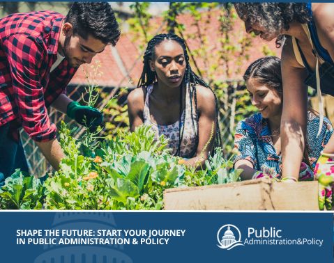 Group of young people learning urban gardening from an adult teacher, illustrating how urban planning improves quality of life through sustainable community initiatives