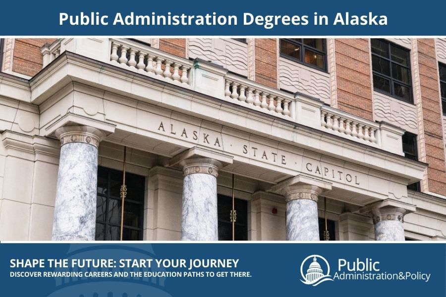 Alaska State Capitol building in Juneau, serving as a hub for Public Administration in the Last Frontier.