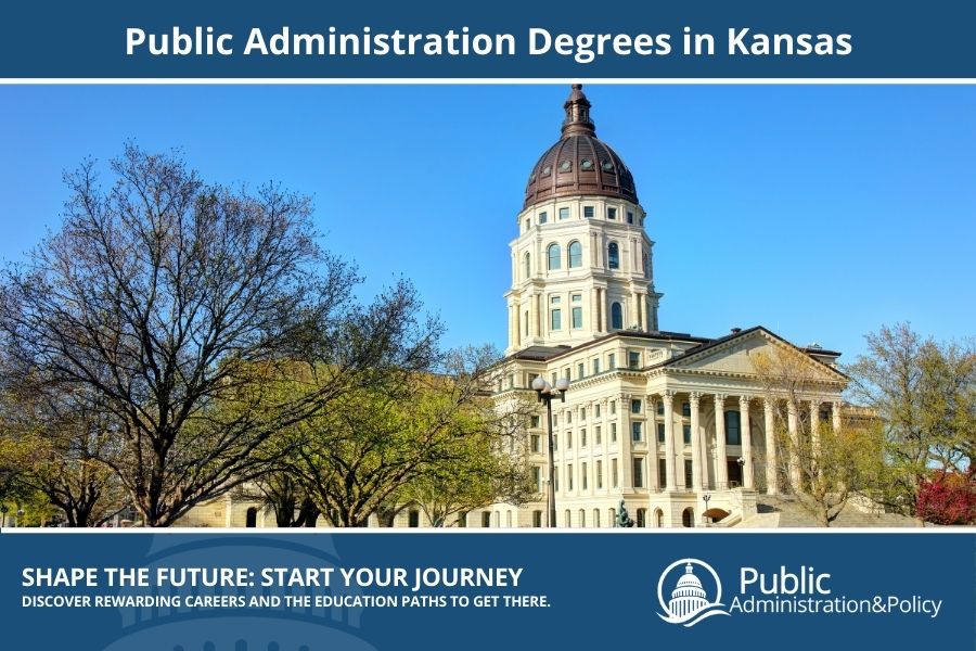 Kansas State Capitol building in Topeka, a historic structure embodying Public Administration in the Sunflower State.