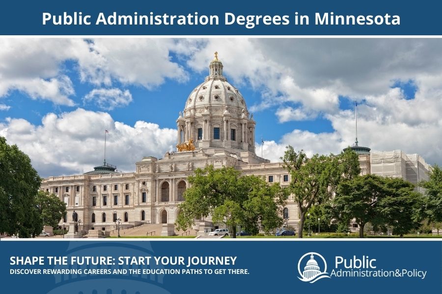 Minnesota State Capitol building in St. Paul, a marble landmark showcasing Public Administration’s role in the state.