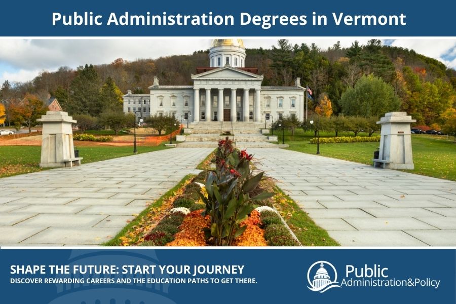 Vermont State House in Montpelier, a small but elegant site integral to Public Administration in the Green Mountain State.