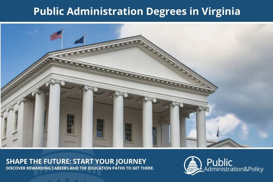 Virginia State Capitol building in Richmond, designed by Thomas Jefferson and central to Public Administration in Virginia.